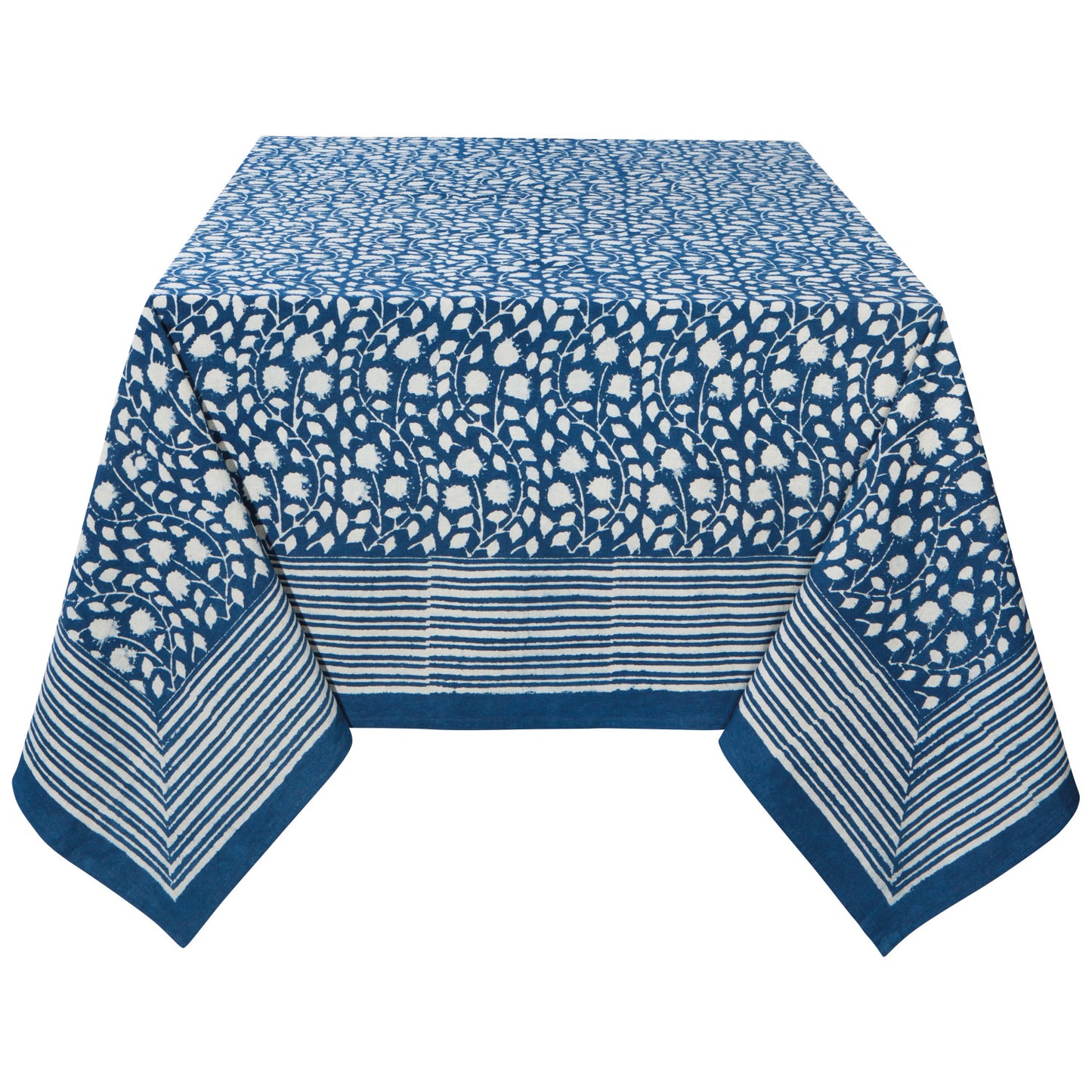 Vinebloom Blockprinted Tablecloth