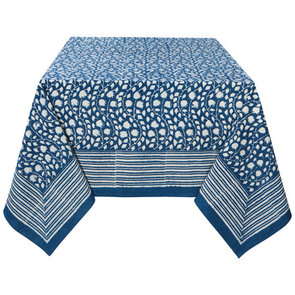 Vinebloom Blockprinted Tablecloth
