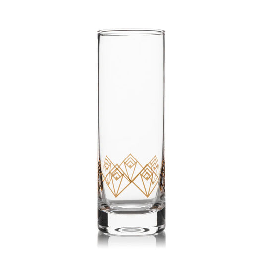 Dream Deco Highball Glass in Gold or Silver