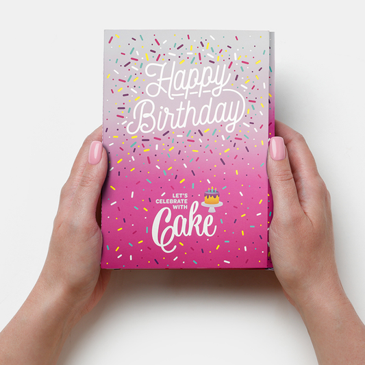 Happy Birthday! Pink Insta-Cake Card