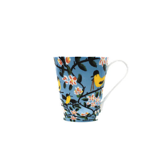 Maud Lewis Yellow Birds Bone China Mugs