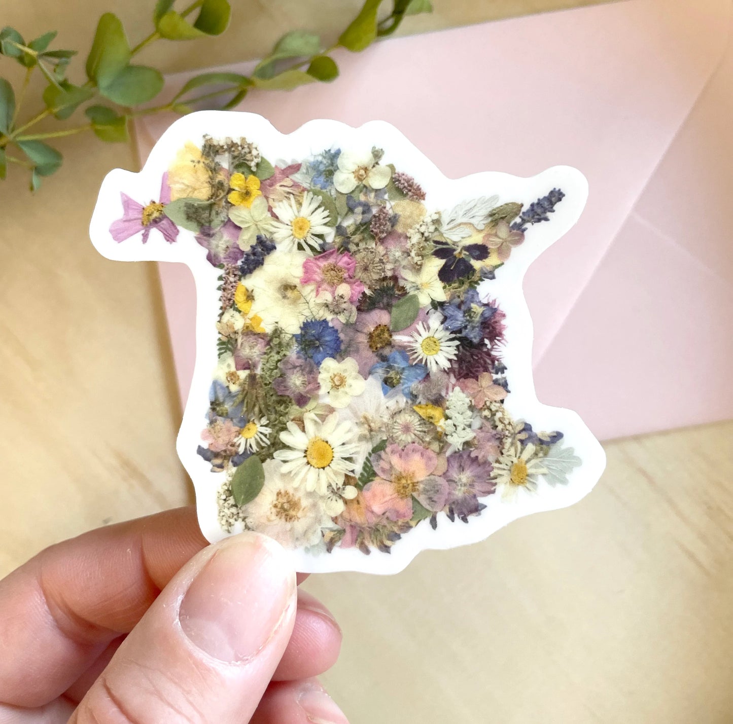 Seek & Bloom Pressed Flower Sticker