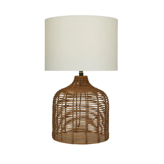 Large Natural Rattan Lamp