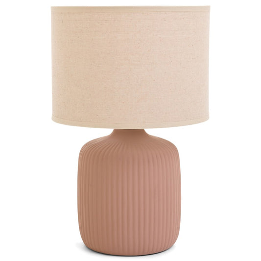 Penelope Table Lamp in Blush-Taupe