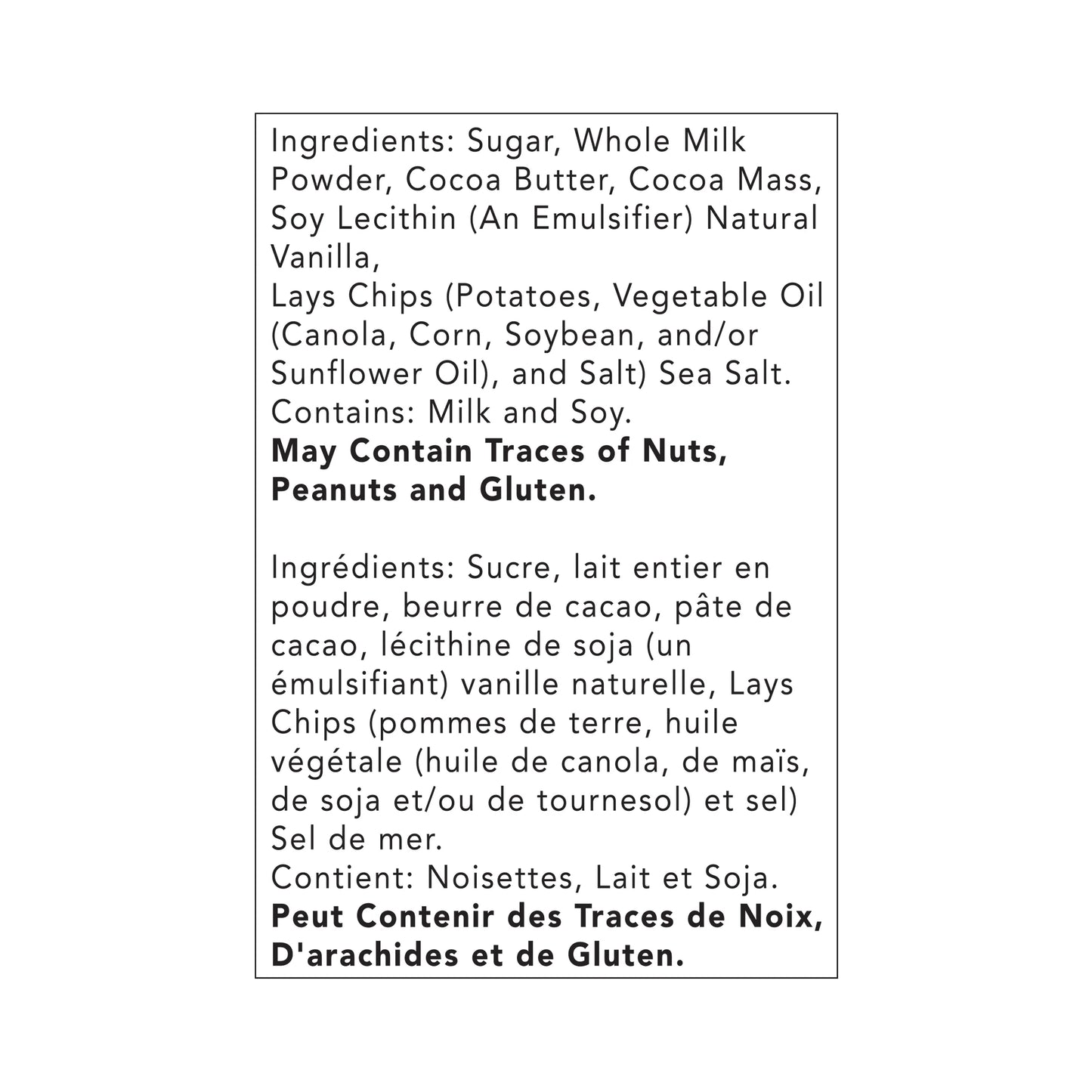 Sweet & Salty Milk Chocolate Chocolate