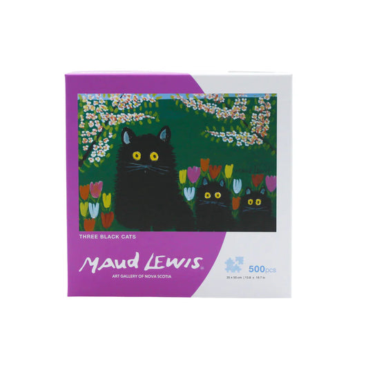 Black Cats by Maud Lewis—500 Piece Jigsaw Puzzle