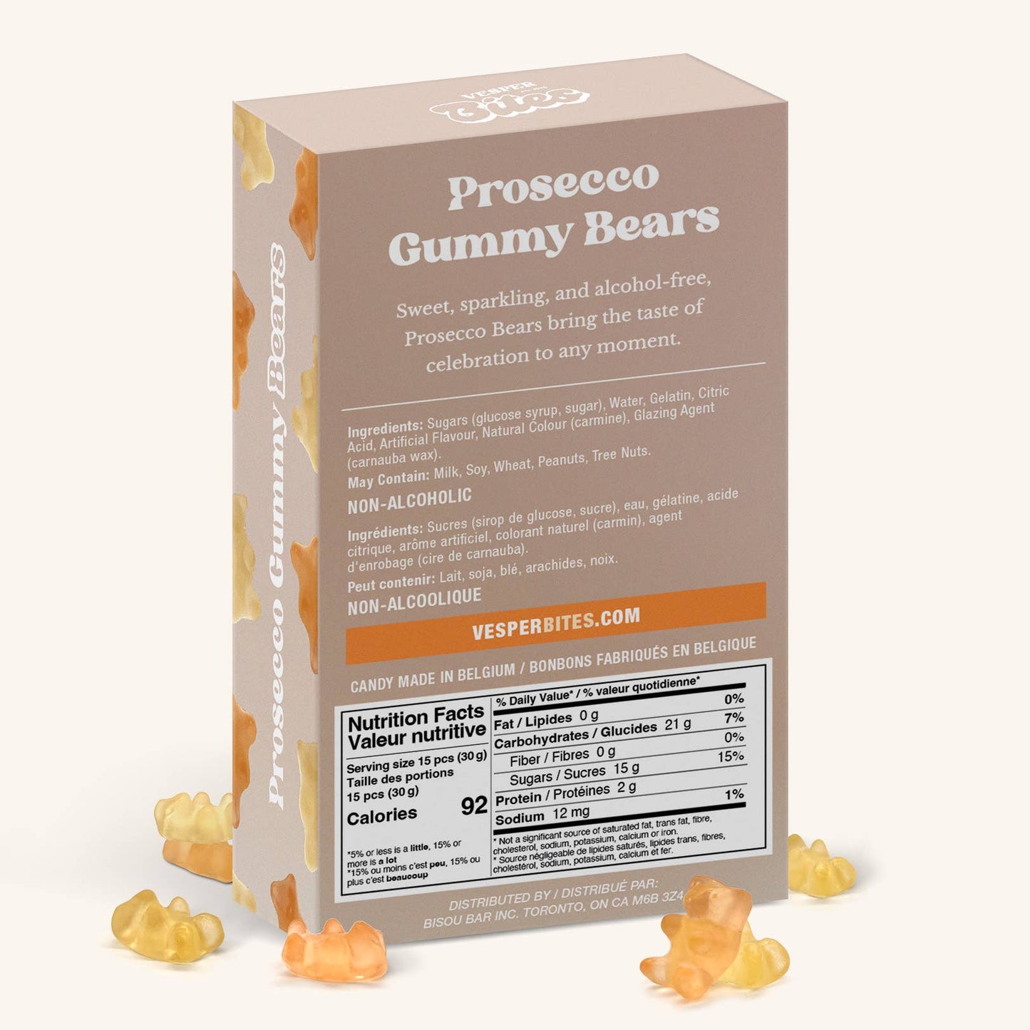 Prosecco Bear Gummies—Alcohol-Free