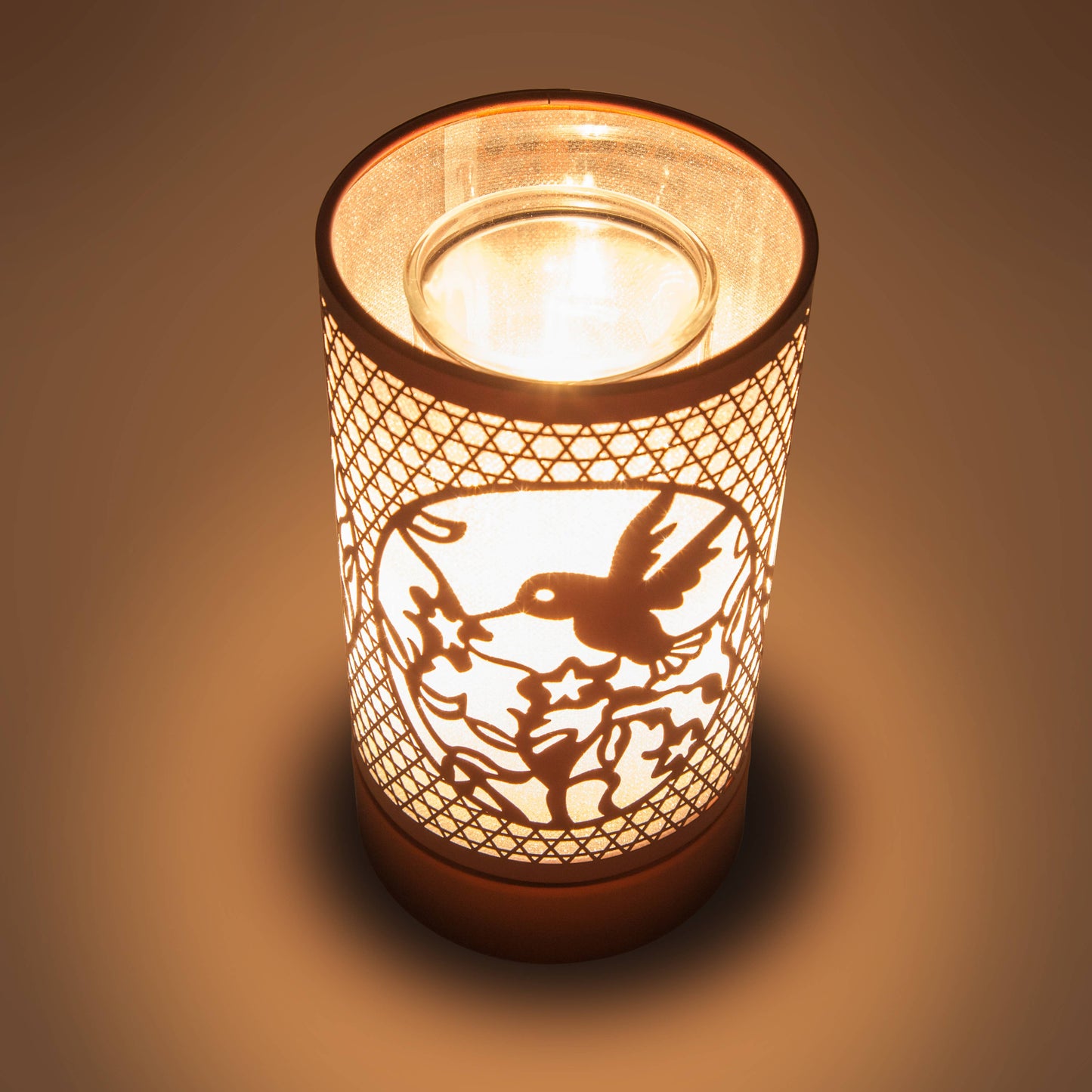 Copper Hummingbird Wax Warmer Light