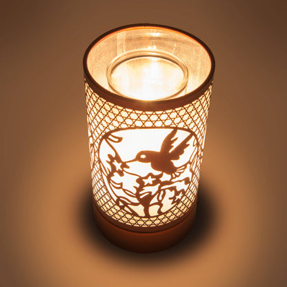 Copper Hummingbird Wax Warmer Light