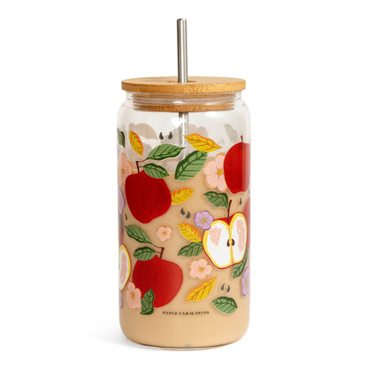 Apple Tree Glass Can