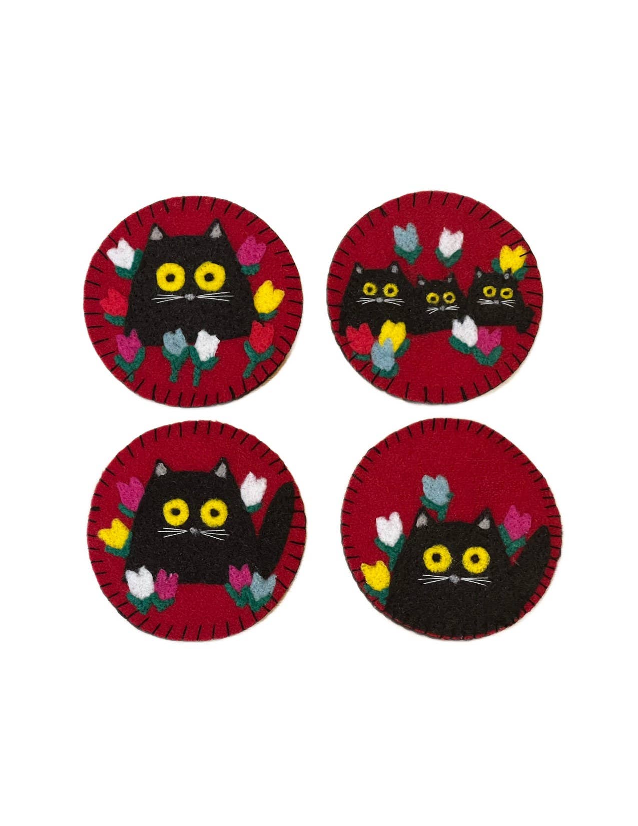 Coaster Kit Felt & Sew DIY Maud Lewis-Inspired