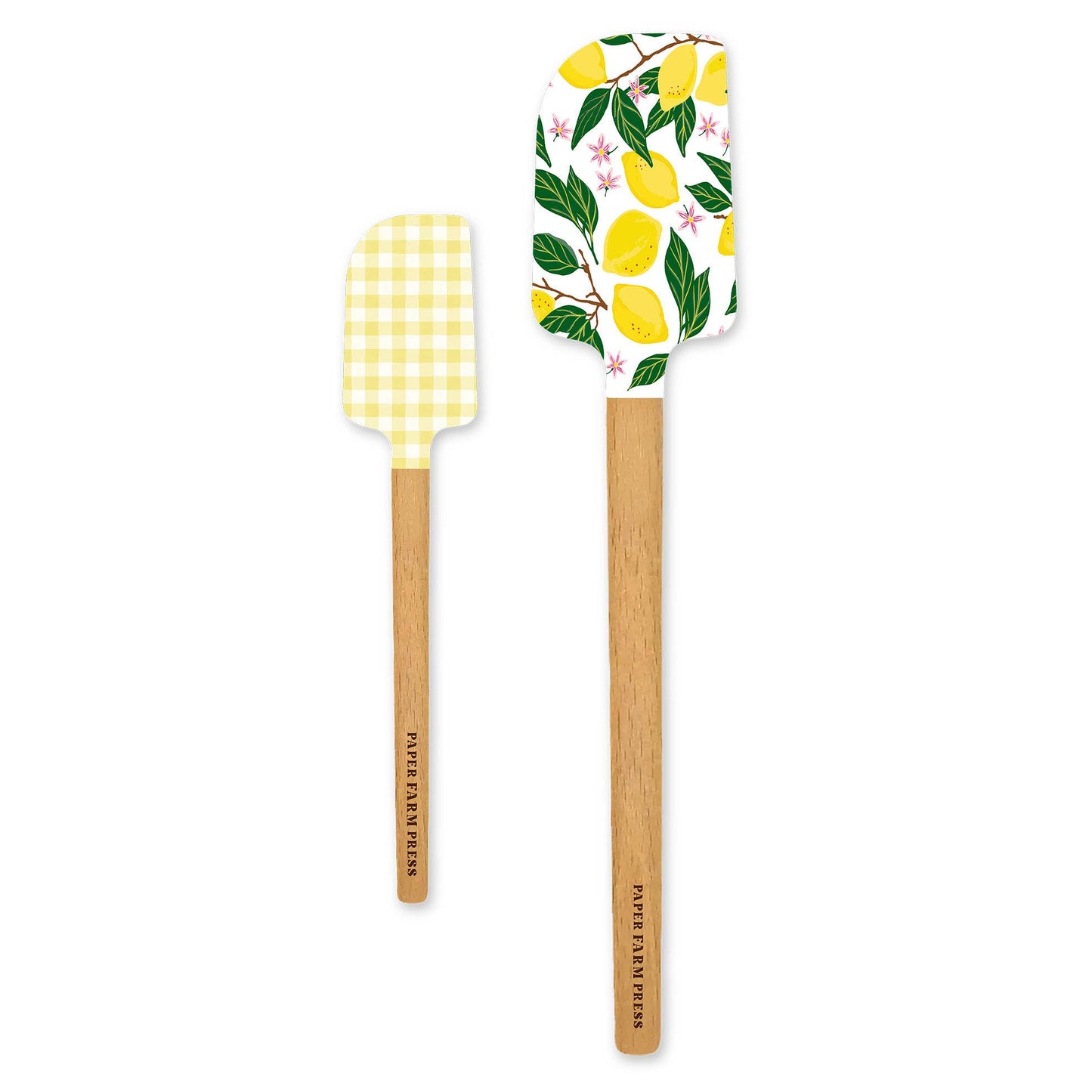 Lemon Grove Silicone Kitchen Spatulas - Set of 2