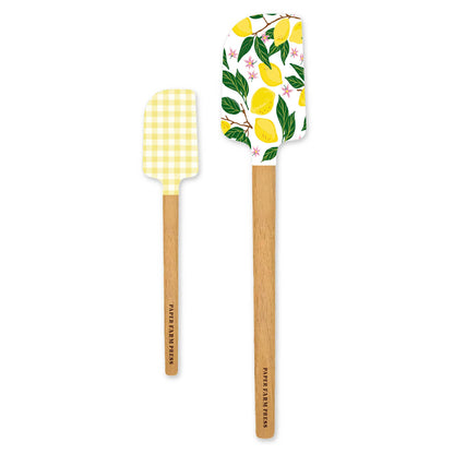 Lemon Grove Silicone Kitchen Spatulas - Set of 2