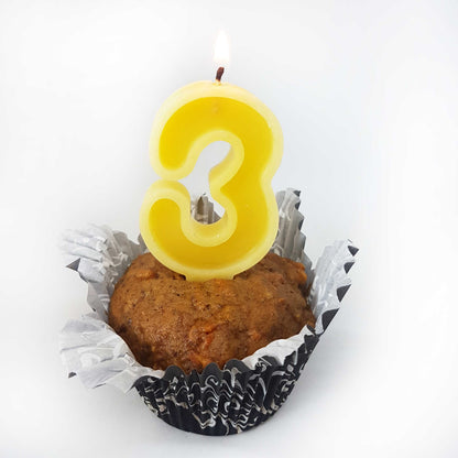 #3 Beeswax Birthday Candle