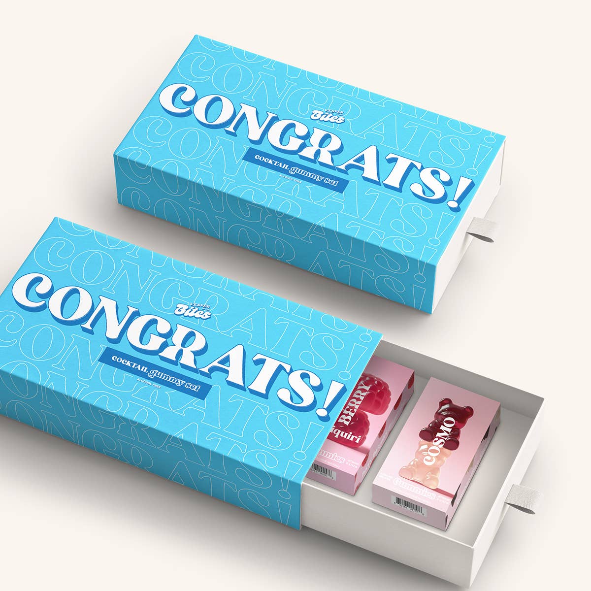 Congrats! Cocktail Flavored Gummy Gift Box—Alcohol-Free