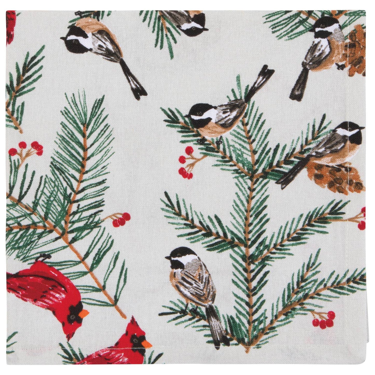 Birds & Boughs Christmas Napkins—Set of 4
