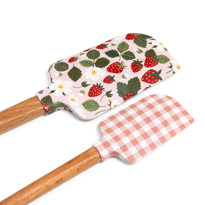 Strawberry Patch Silicone Kitchen Spatulas - Set of 2