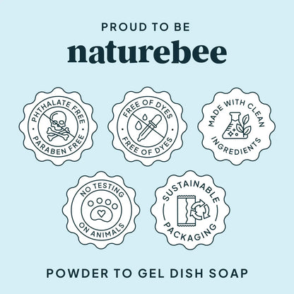 Lemon Sage—Powder to Gel Dish Soap Refills