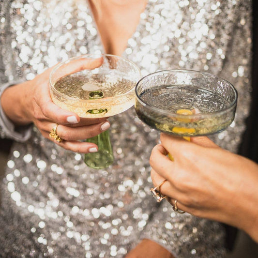 Green Claude Coupe—Set of 2