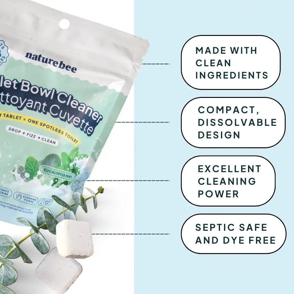 Toilet Cleaning Tablets—Eucalyptus Mint Fragrance