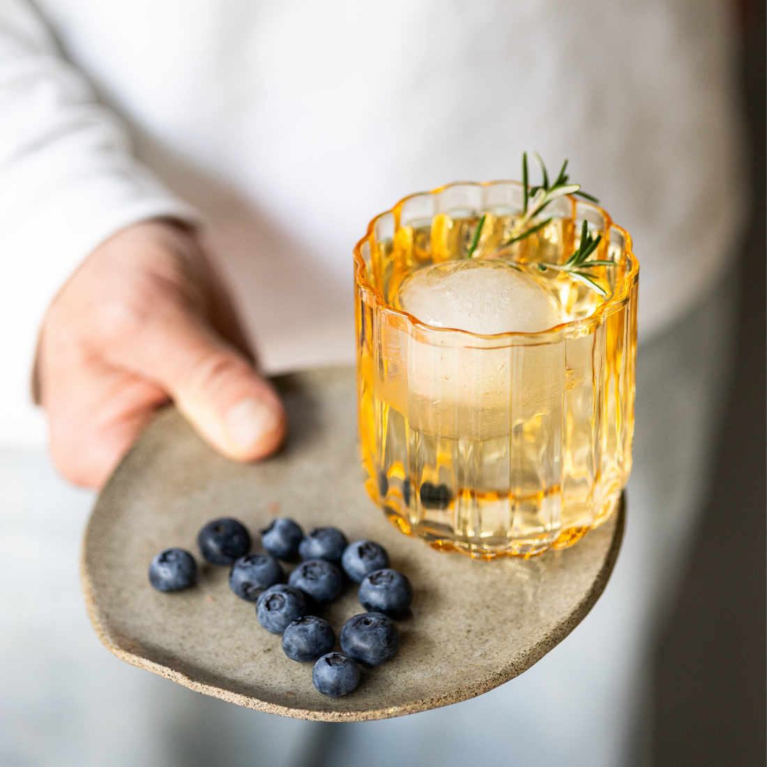 Yellow Tumbler Gaia Drinking Glass