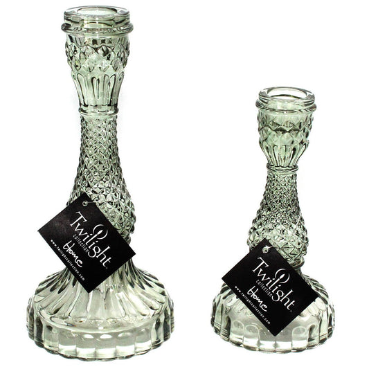6" Green Bella Candle Holder