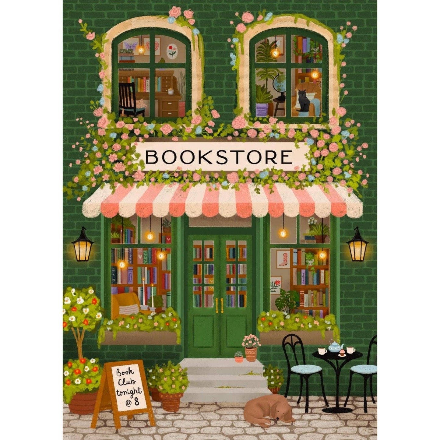 Emerald Bookstore—1000-Piece Puzzle