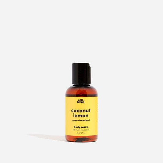 Coconut Lemon Body Wash Vegan: 2oz