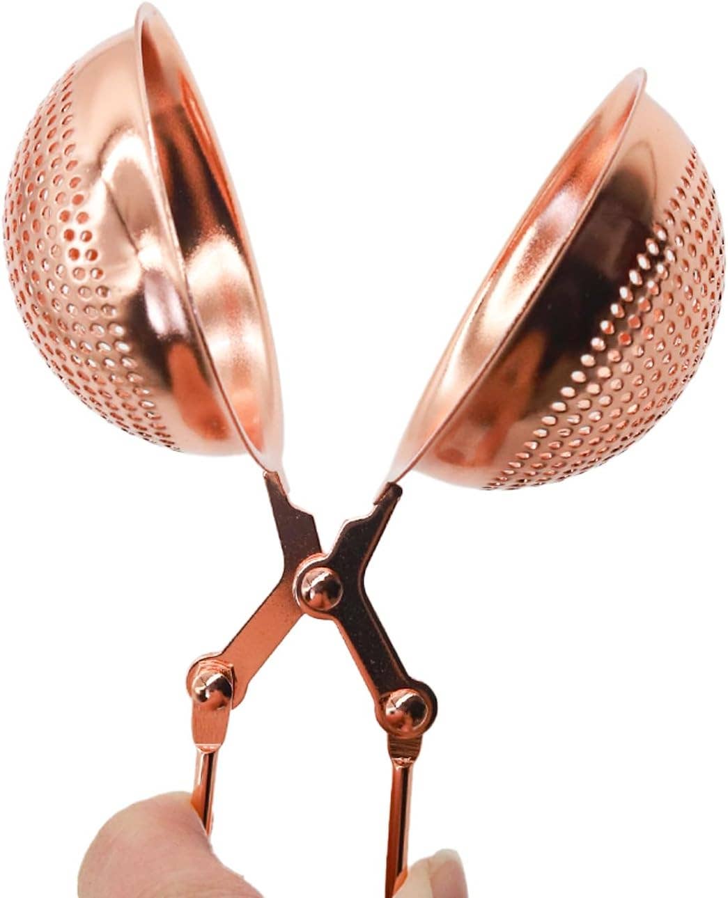 Copper-plated Stainless Steel Ball Tea Infuser for Loose Tea