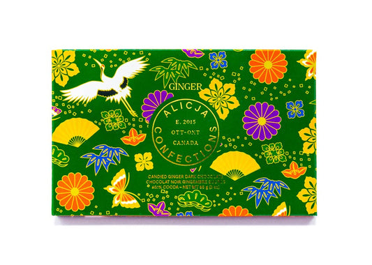 Ginger Vegan Dark Chocolate Postcard