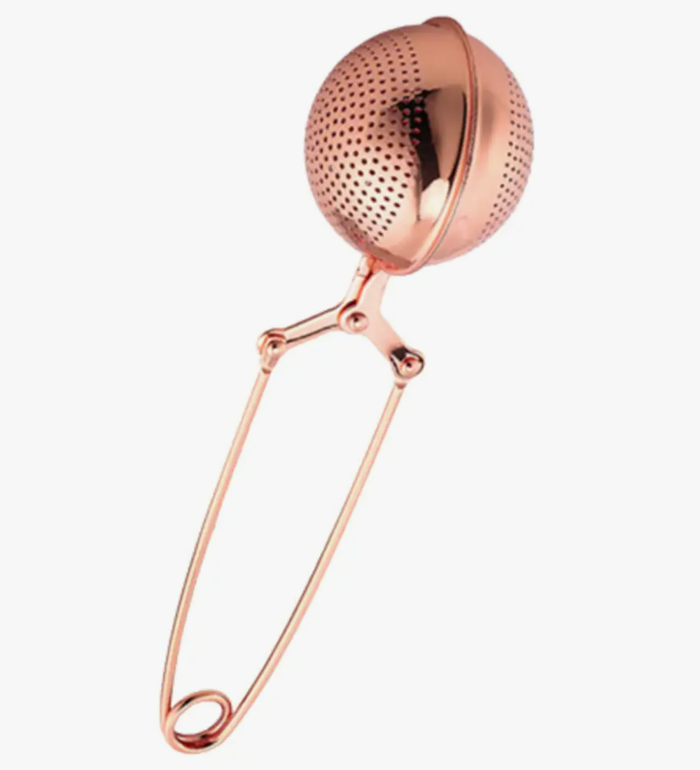Copper-plated Stainless Steel Ball Tea Infuser for Loose Tea