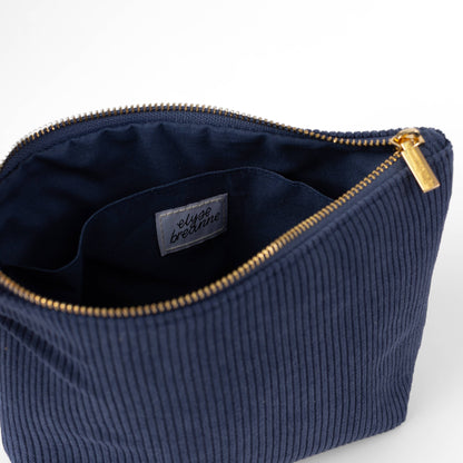 Navy Corduroy Carry-All Pouch