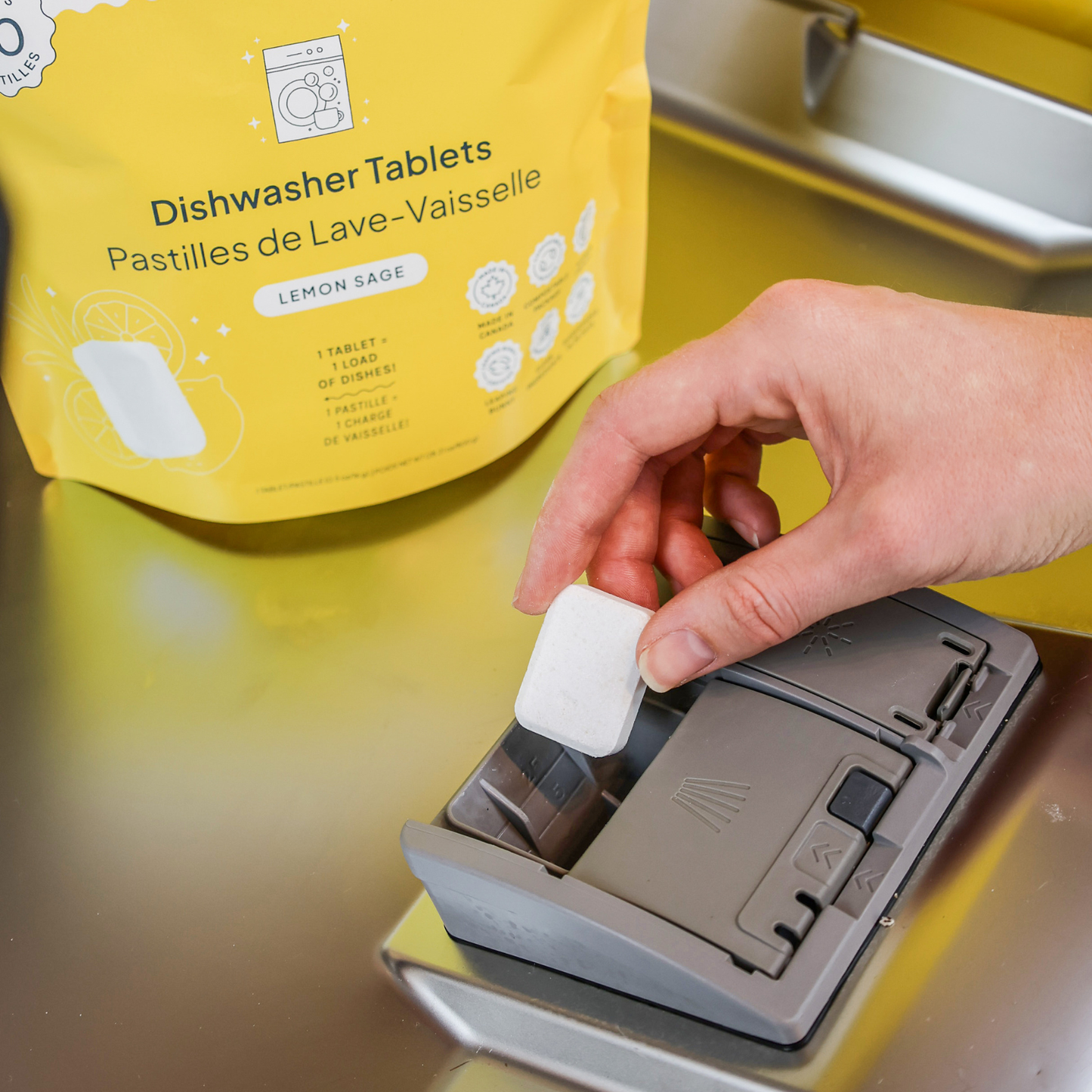 Lemon Dishwasher Tablets—50 Tablets