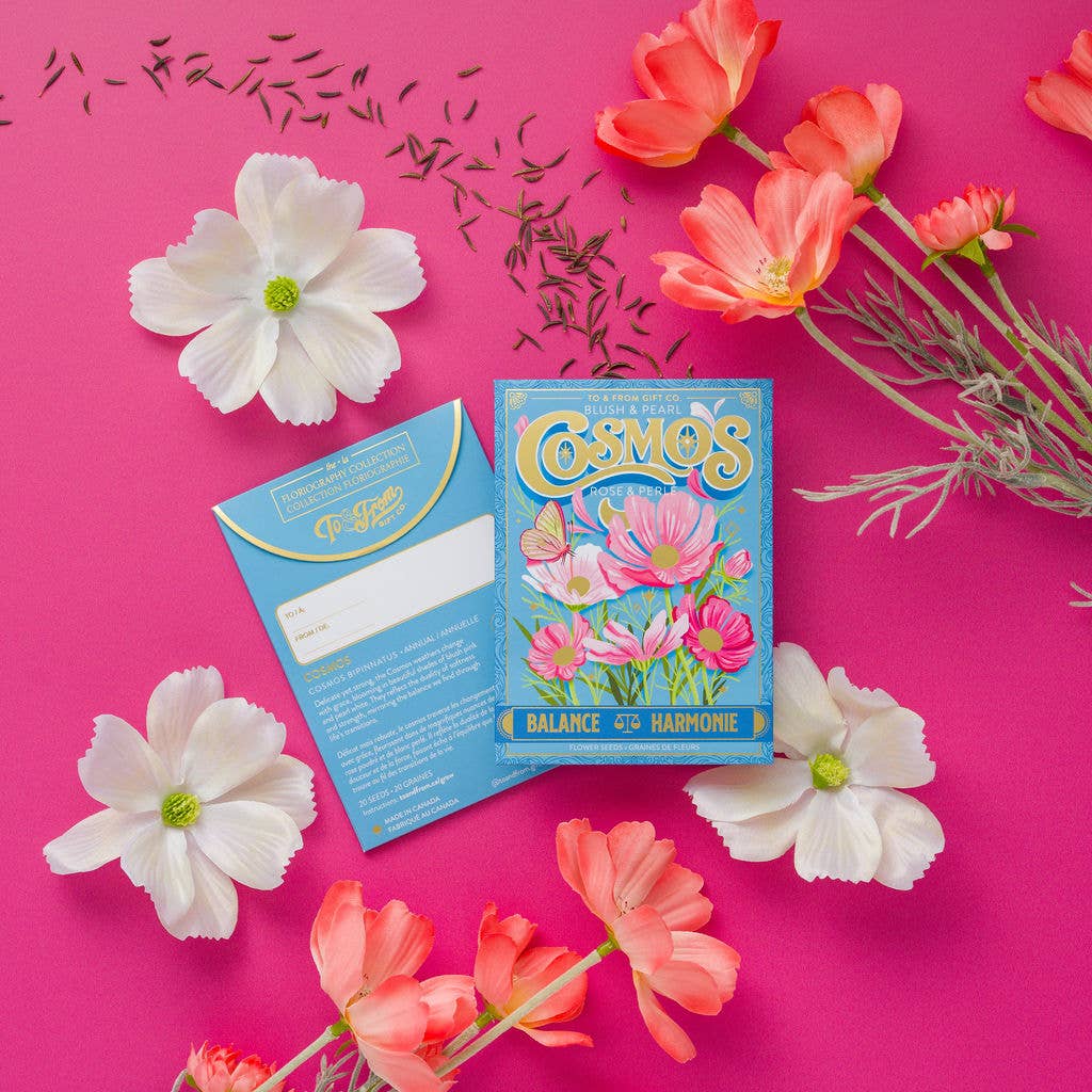 Cosmos Flowers (Balance) Seed Packet