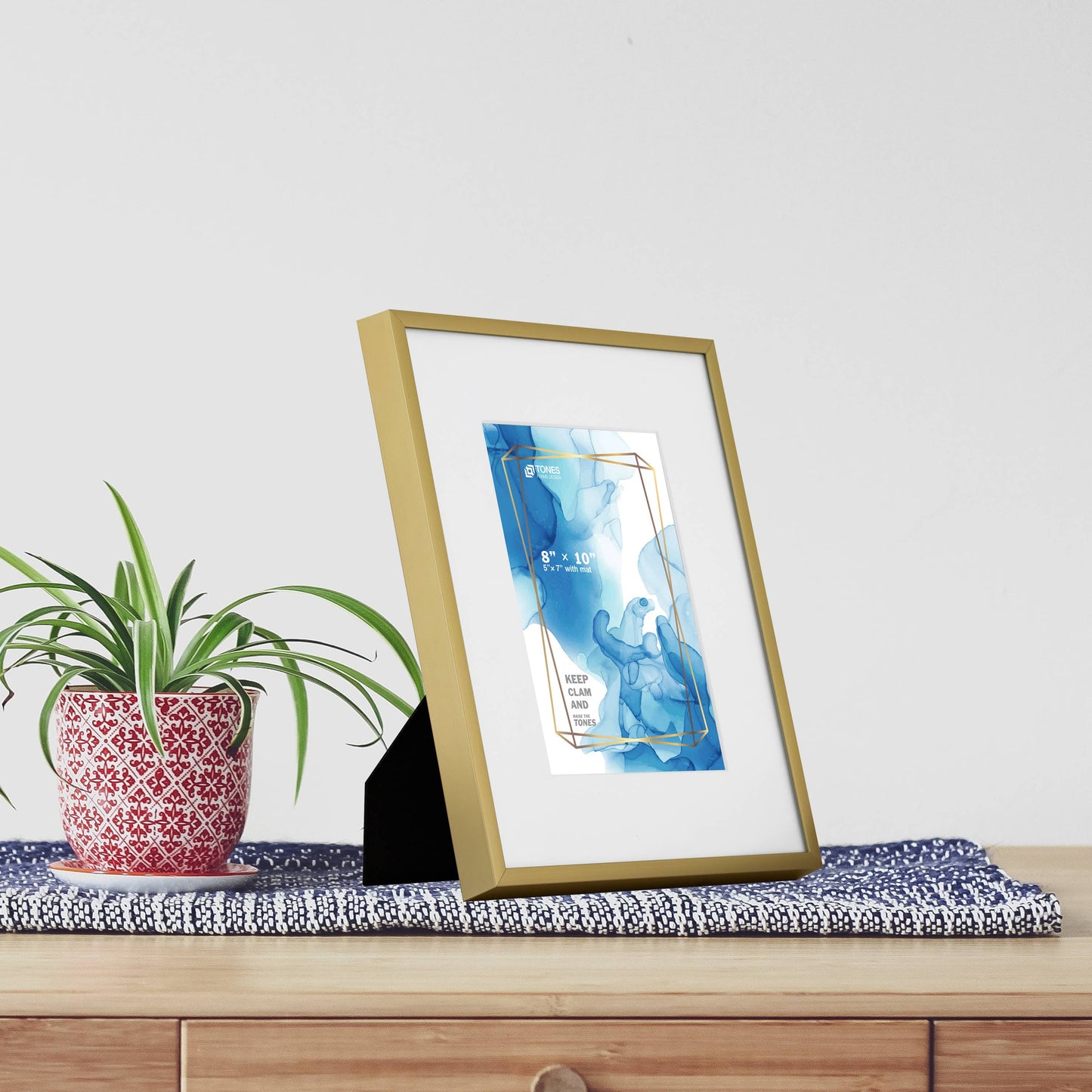 8x10 Aluminum Matted Picture Frame