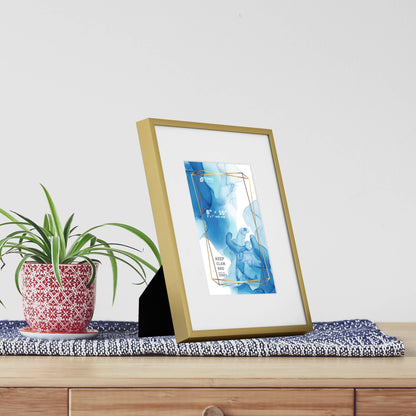 8x10 Aluminum Matted Picture Frame