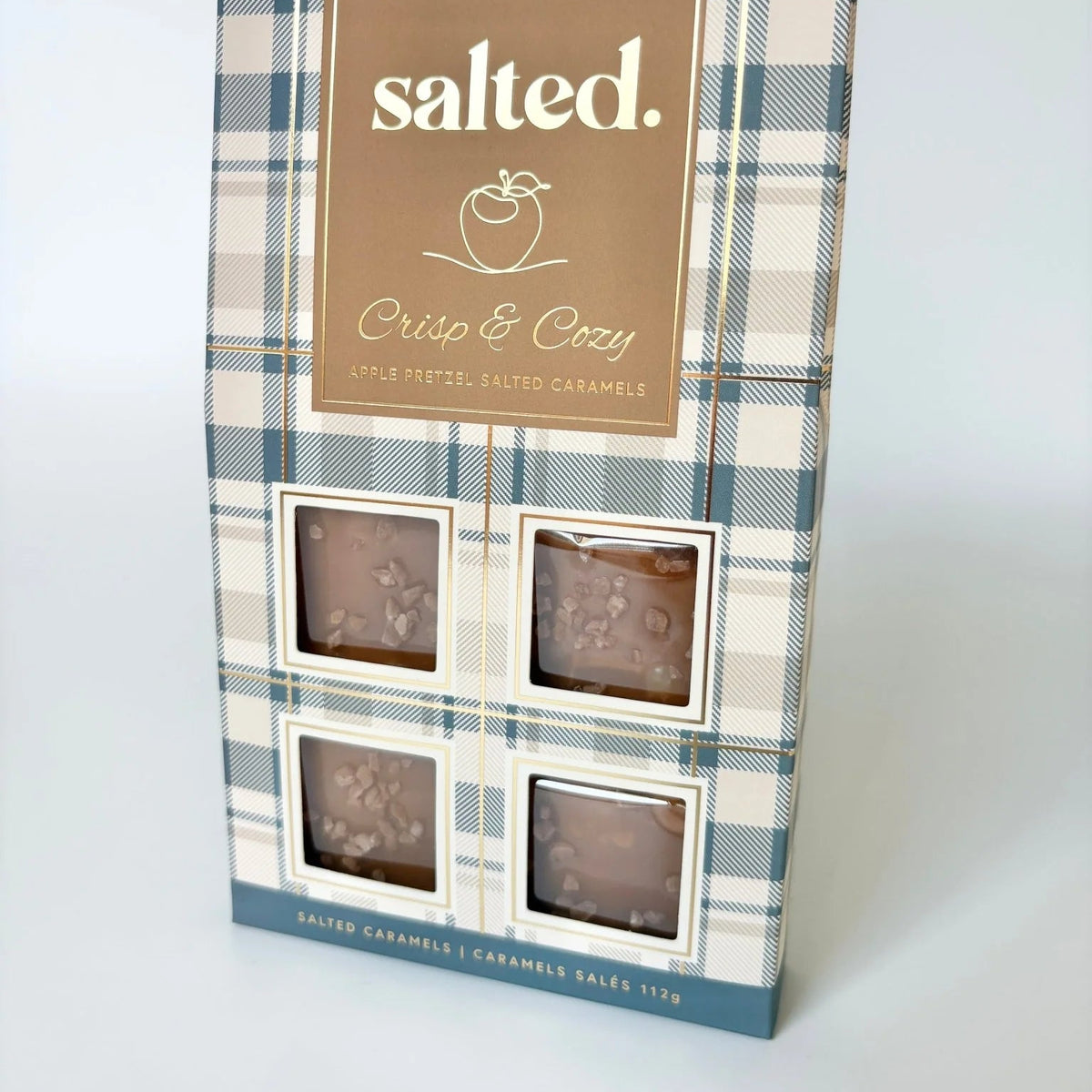 Crisp & Cozy Apple Pretzel Salted Caramels—4 Piece Box