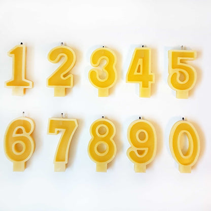 #7 Beeswax Birthday Candle