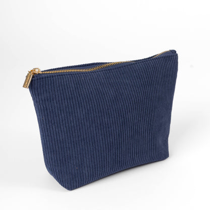 Navy Corduroy Carry-All Pouch