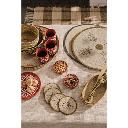 Linear Seagrass Oval Tray