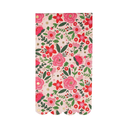 Scalloped Floral Dinner Napkin