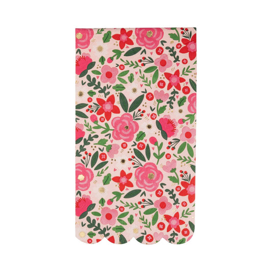 Scalloped Floral Dinner Napkin