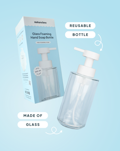 Glass Foaming Hand Soap Bottle