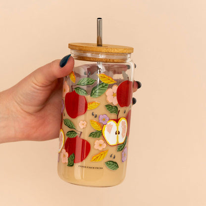 Apple Tree Glass Can