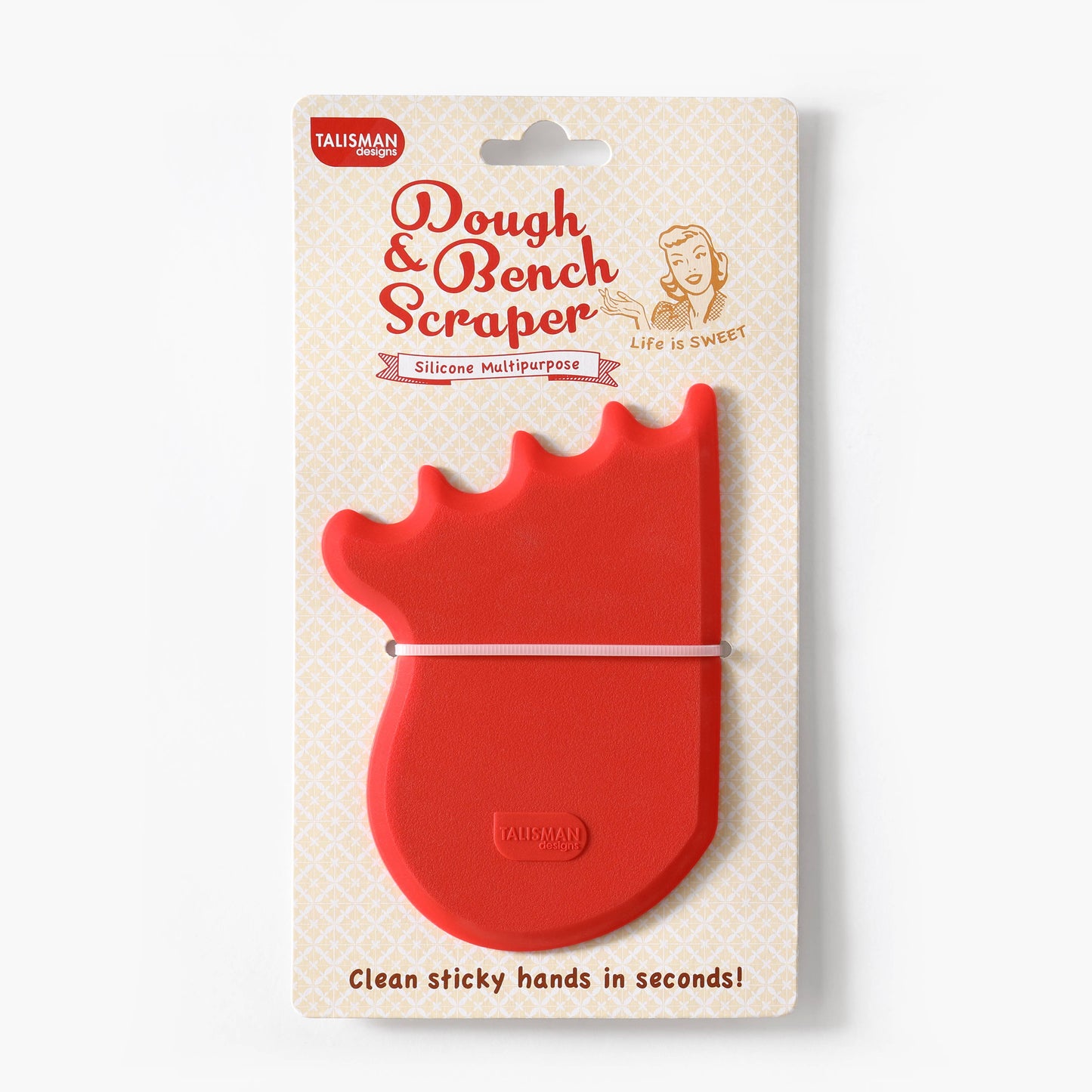 NEW! Dough & Bench Scraper – Silicone with Steel Core