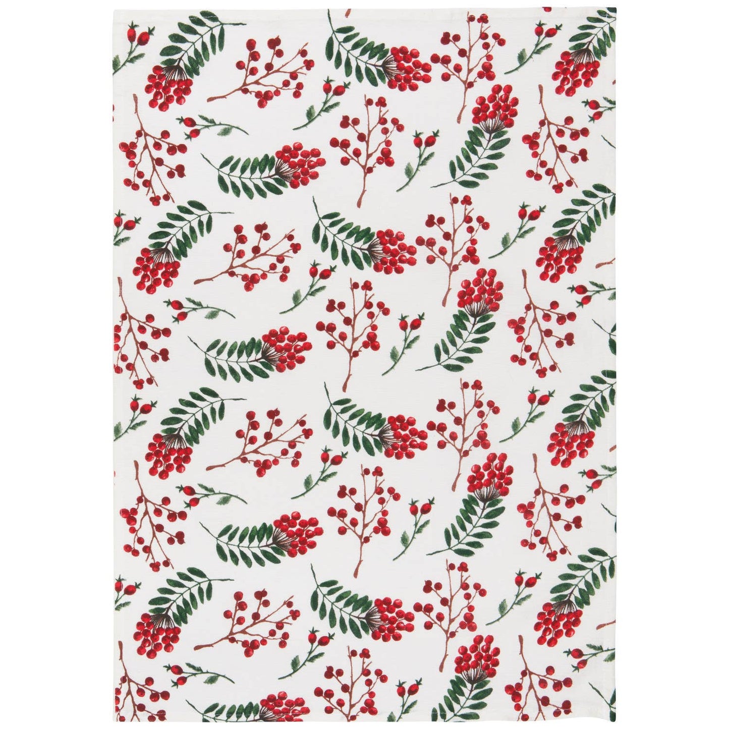 Winterberry Bakers Floursack Christmas Dishtowels Set of 3