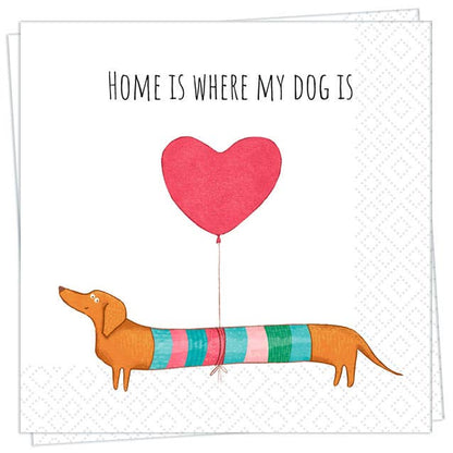 Dog Home Luncheon Napkin