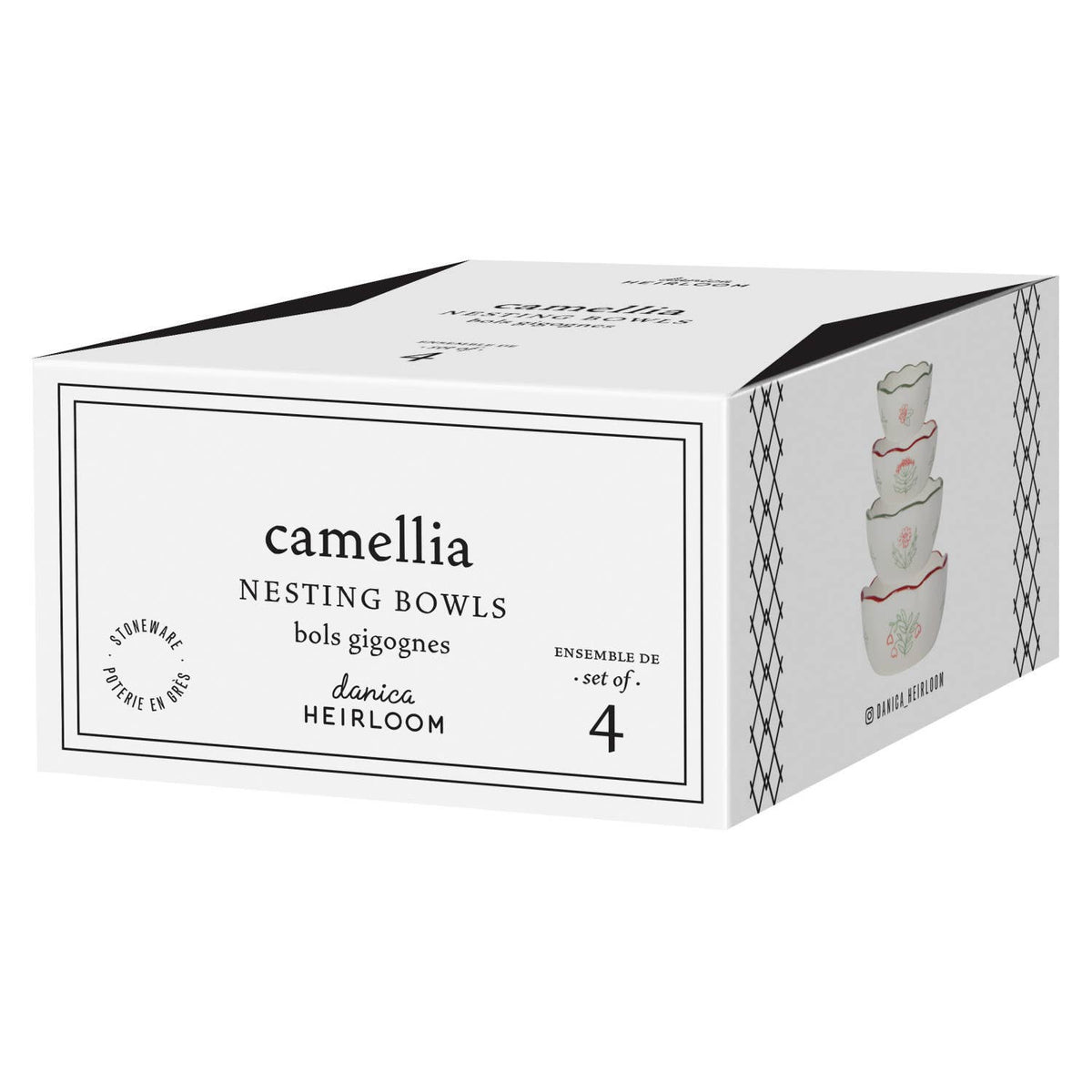 Camellia Nesting Bowls—Set of 4 Assorted