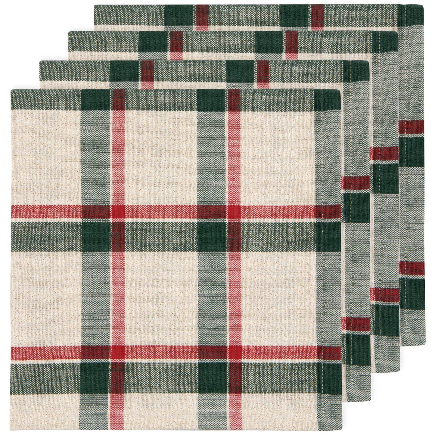 Noel Plaid Christmas Napkins—Set of 4
