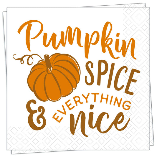 Pumpkin Spice Cocktail Napkin